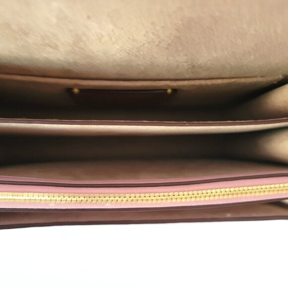 Coach CV978 Signature Klare Crossbody Leather Handbag Chalk Carnation - Picture 8 of 8